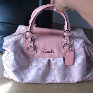 Pink coach purse